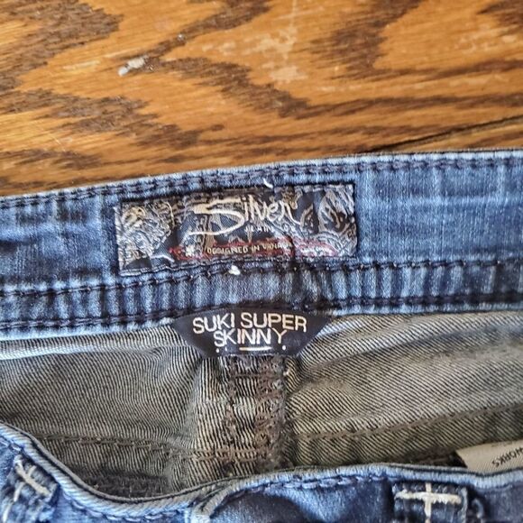 Silver suki super skinny sz 28x29 - Picture 3 of 5
